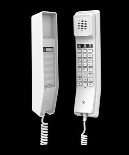 Grandstream Hotel IP Phone, 2 SIP accounts, 2 lines, 1x Ethernet 10/100 PoE, no LCD, no PSU, White (GHP610)